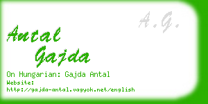 antal gajda business card